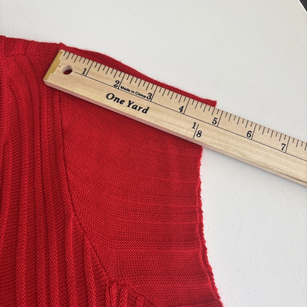 Torrid Red Ribbed Short Sleeve Sweater Skater Dress NWT Size 00‎ 10724865 - Picture 10 of 12